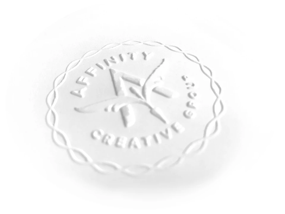 Identity / Embossed Affinity seal.