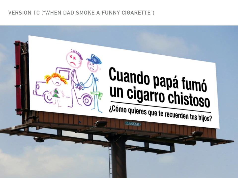 Family and consequences / Campaign development from the CDOT archive.