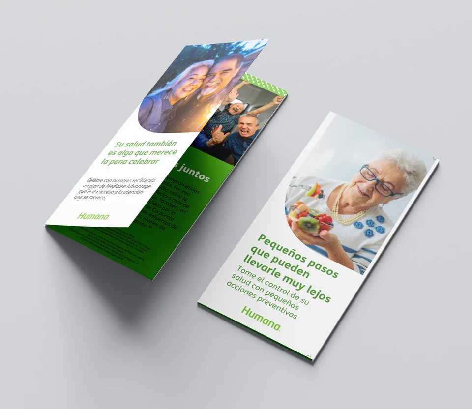 Printed communication / The campaign in a foldout format.