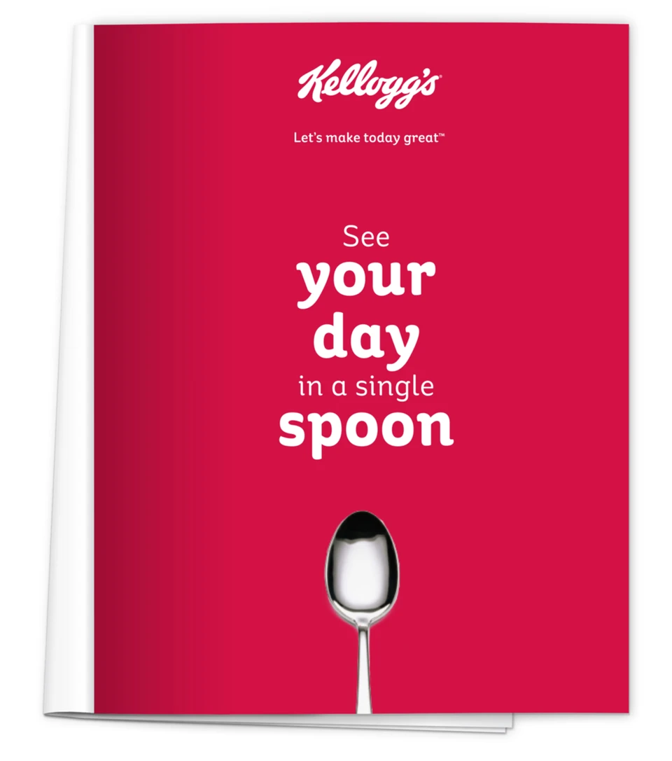 The brand voice applied to an advertisement.