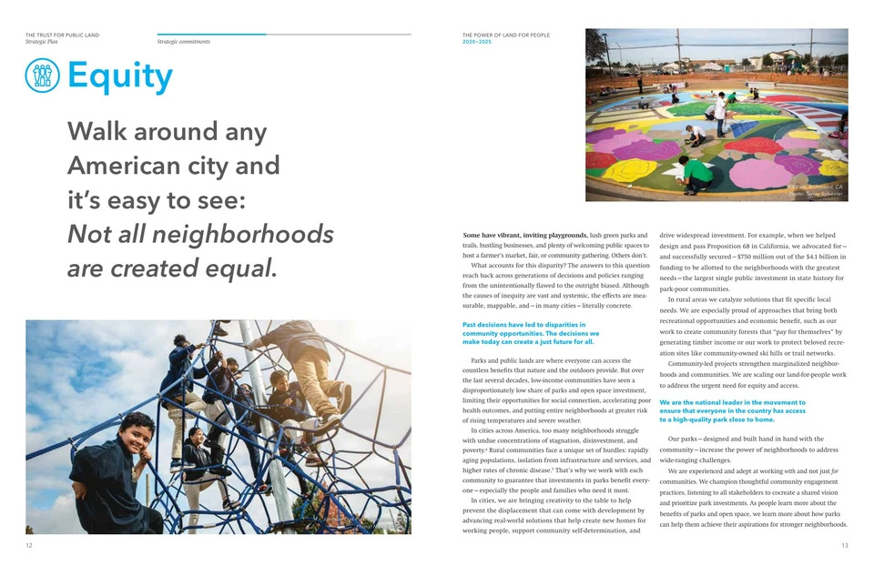 Strategic plan / Equity and access.