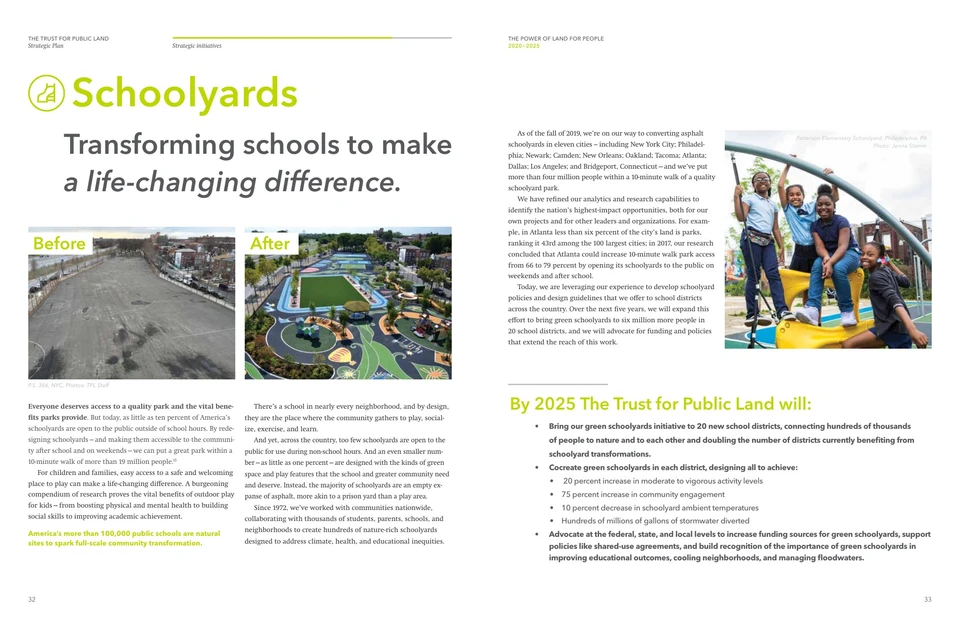 Strategic plan / Community schoolyards.